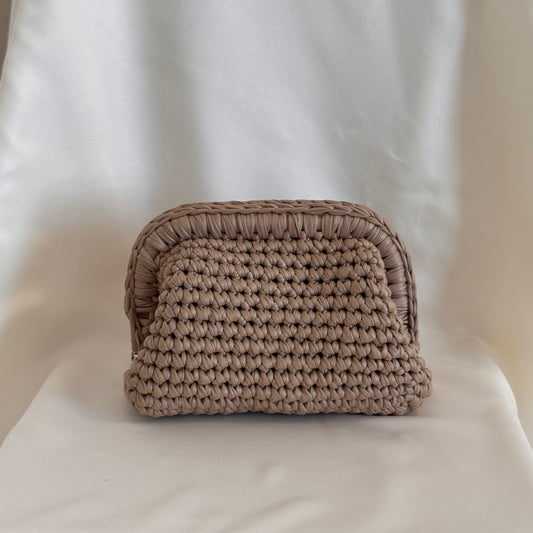 Luxe Clutch - Beige pearl