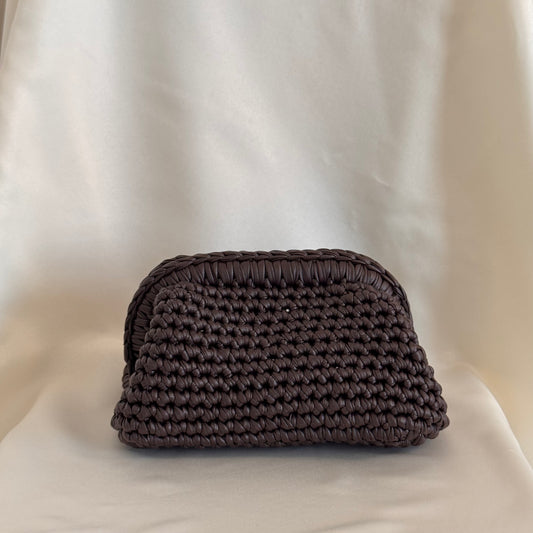 Luxe Clutch - Chocolate Brown